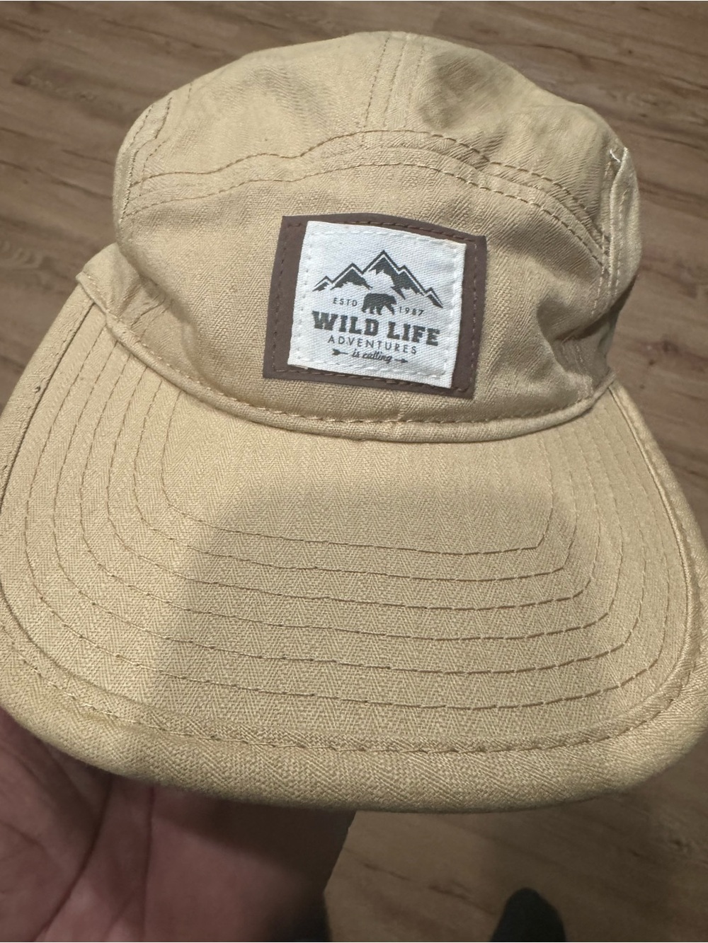 Wild Life Adventures Men’s Tan Canvas Cap